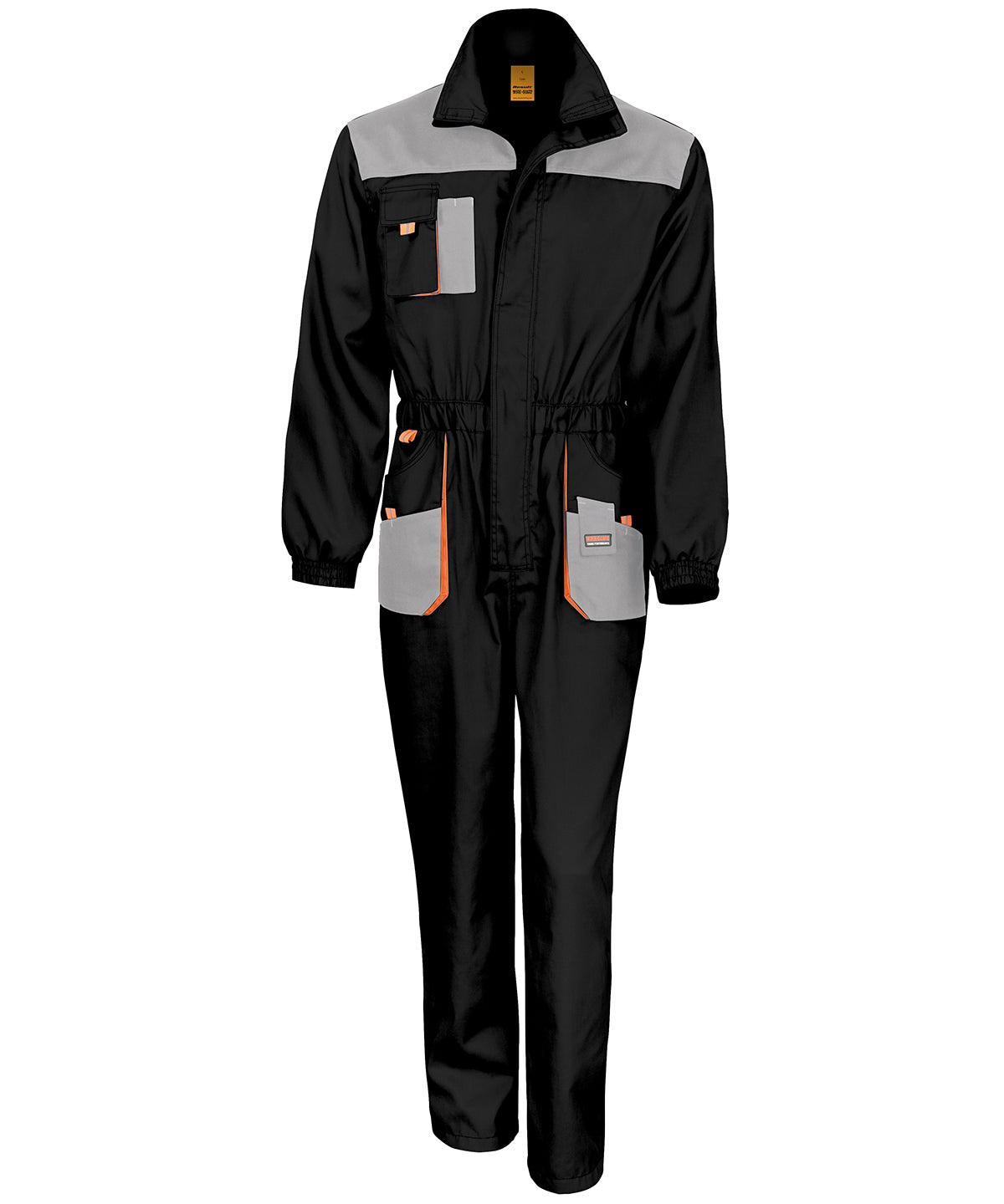 Result Workguard R321X Work-Guard lite coverall in Black/Grey/Orange