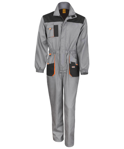 Result Workguard R321X Work-Guard lite coverall in Grey/Black/Orange