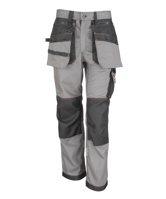 Result Workguard R324X Work-Guard x-over holster trousers in Grey/Black