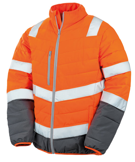 Result Safeguard R325M Soft padded safety jacket in Fluorescent Orange