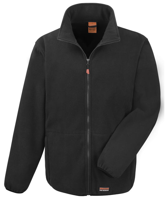 Result Workguard R330X Work-Guard heavy-duty microfleece in Black