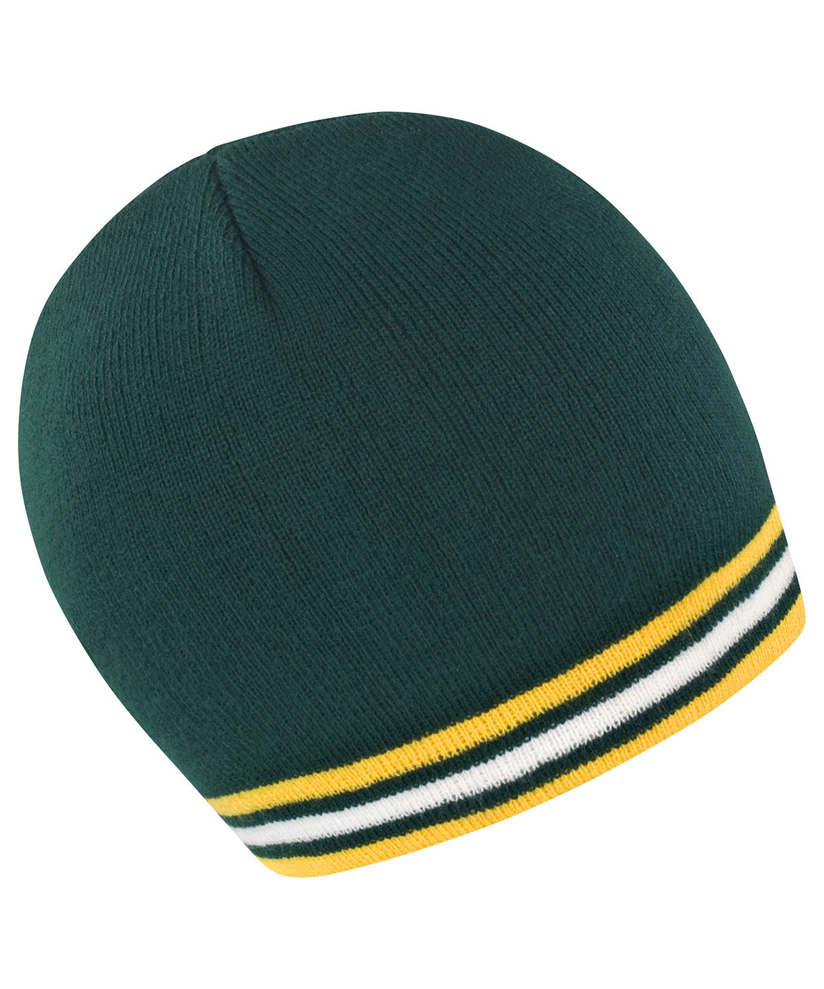 Result Winter Essentials R368X National beanie in Green/Gold/White