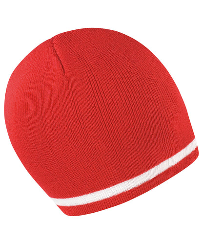 Result Winter Essentials R368X National beanie in Red/White