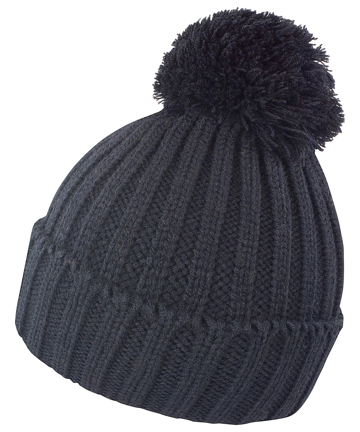 Result Winter Essentials R369X HDI quest knitted hat in Black