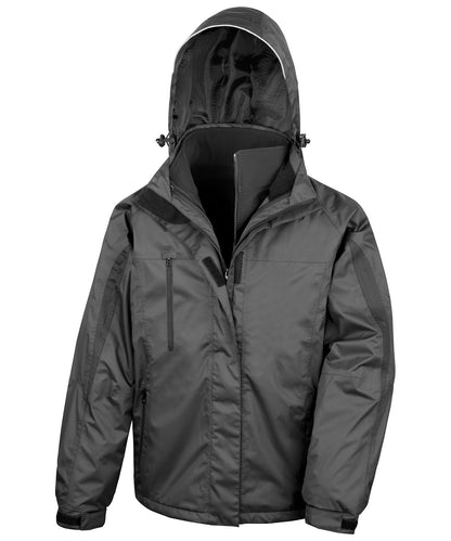Result R400M 3-in-1 journey jacket with softshell inner in Black/Black