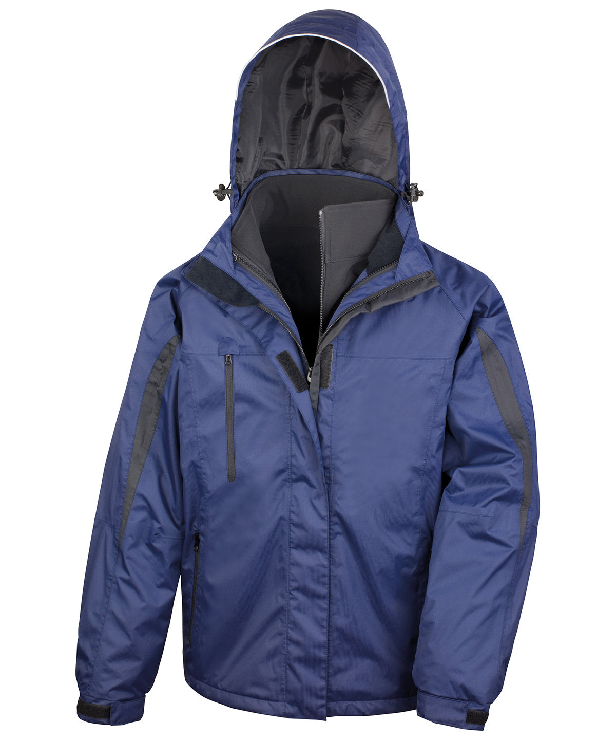 Result R400M 3-in-1 journey jacket with softshell inner in Navy/Black