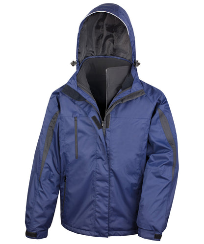 Result R400M 3-in-1 journey jacket with softshell inner in Navy/Black