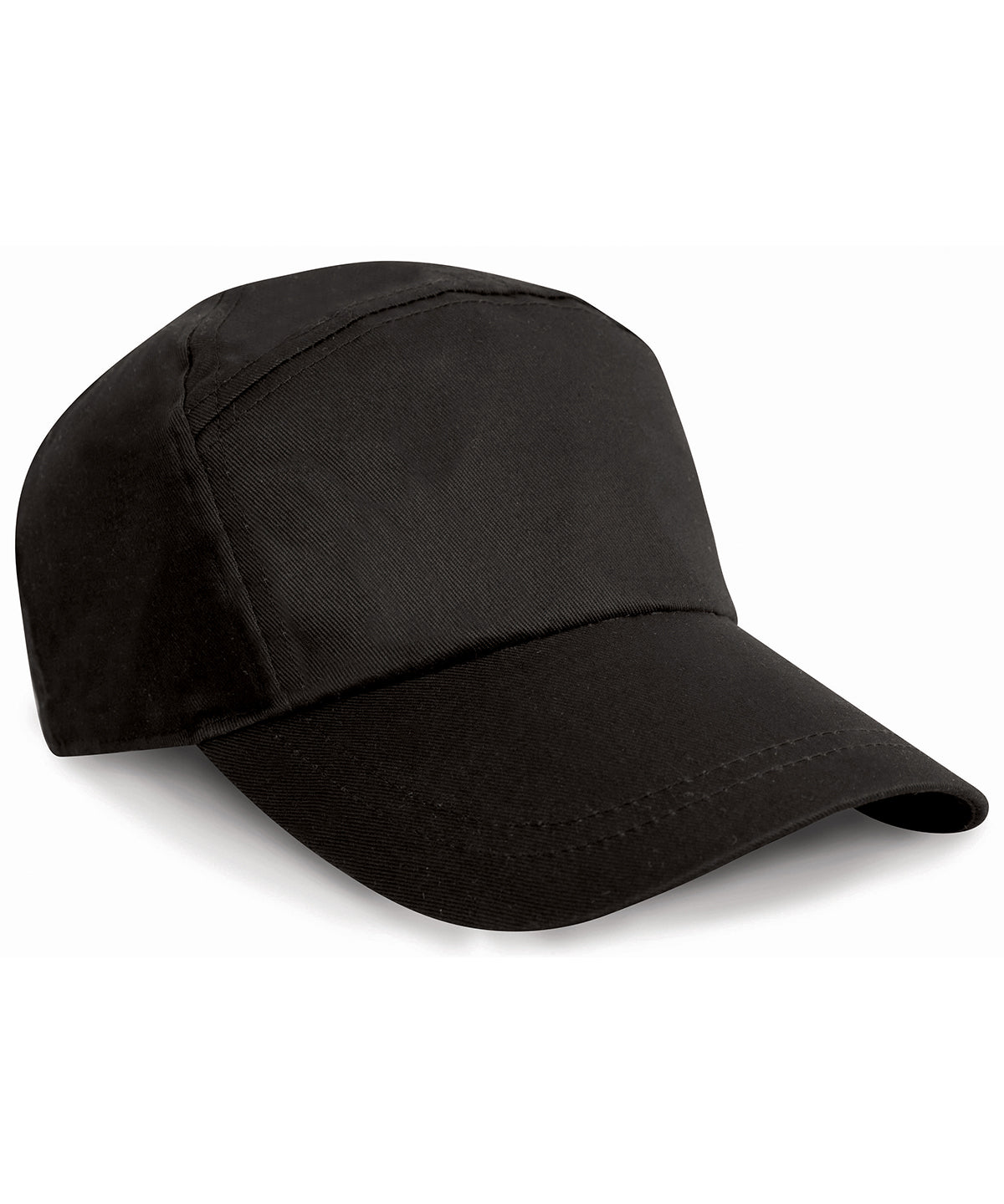 Result Headwear RC02X 7-panel advertising cap in Black