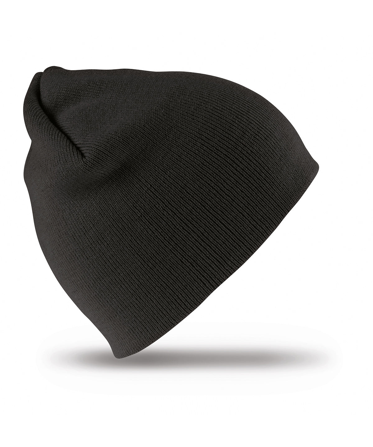 Result Winter Essentials RC044 Pull-on soft-feel acrylic hat in Black