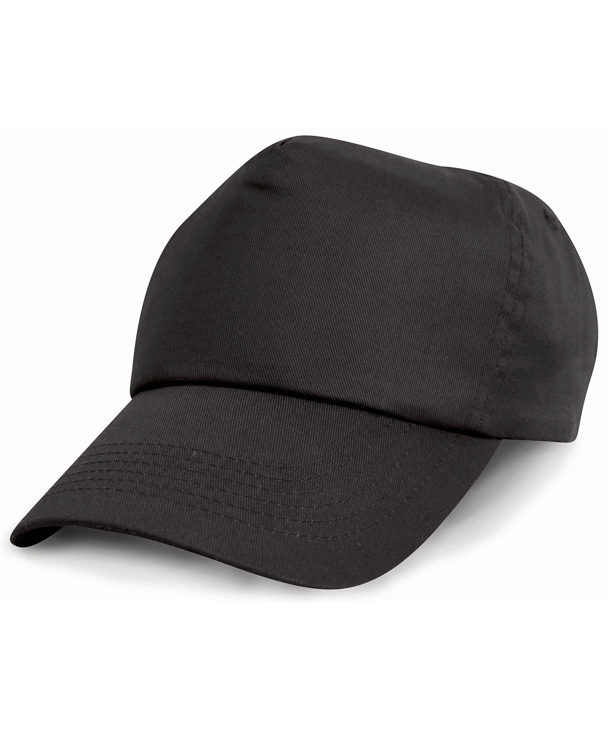 Result Headwear RC05J Junior cotton cap in Black