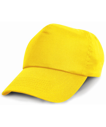 Result Headwear RC05J Junior cotton cap in Yellow