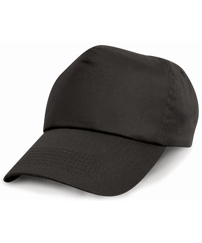 Result Headwear RC05X Cotton cap in Black