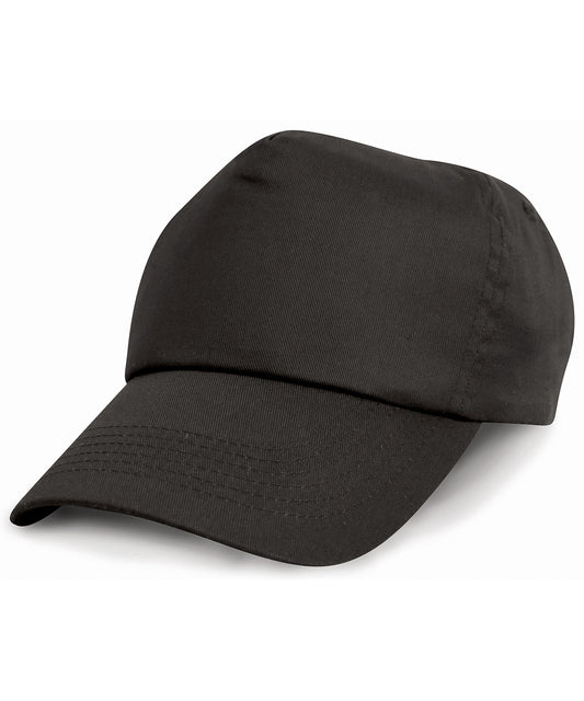 Result Headwear RC05X Cotton cap in Black