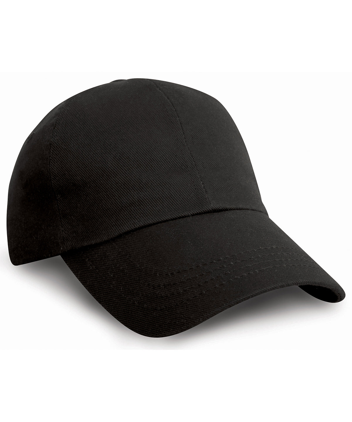 Result Headwear RC10X Heavy cotton drill pro-style cap in Black