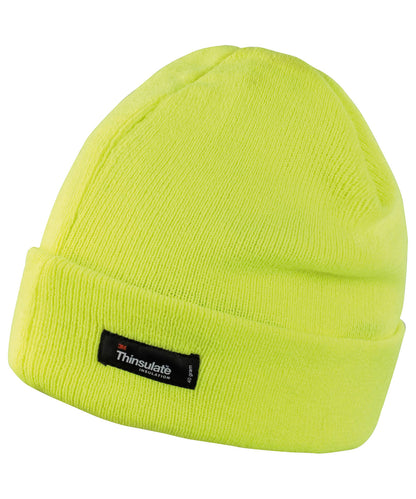 Result Winter Essentials RC133 Lightweight Thinsulate™ hat in Fluorescent Yellow