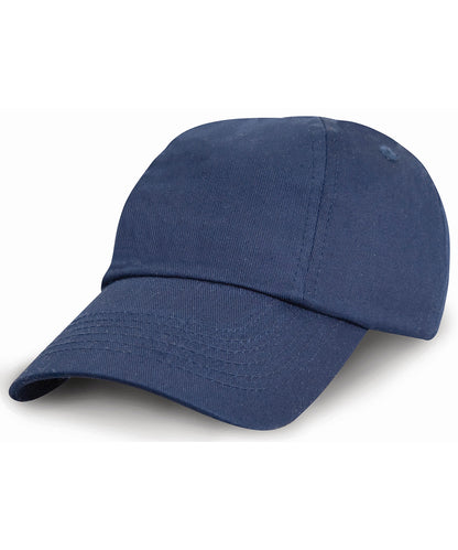 Result Headwear RC18J Junior low-profile cotton cap in Navy