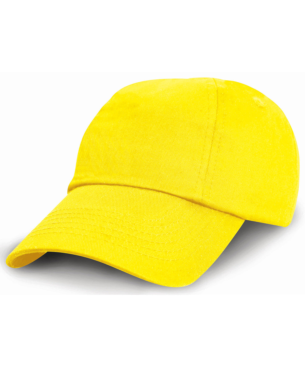 Result Headwear RC18J Junior low-profile cotton cap in Yellow