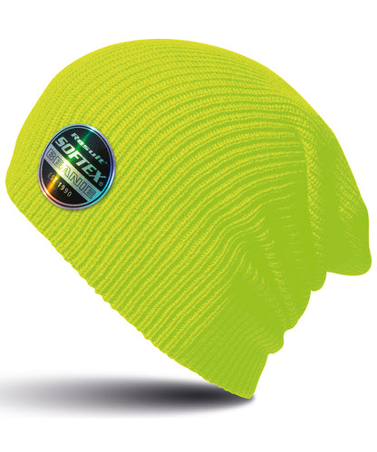 Result Winter Essentials RC31X Core Softex® beanie in Flo Yellow