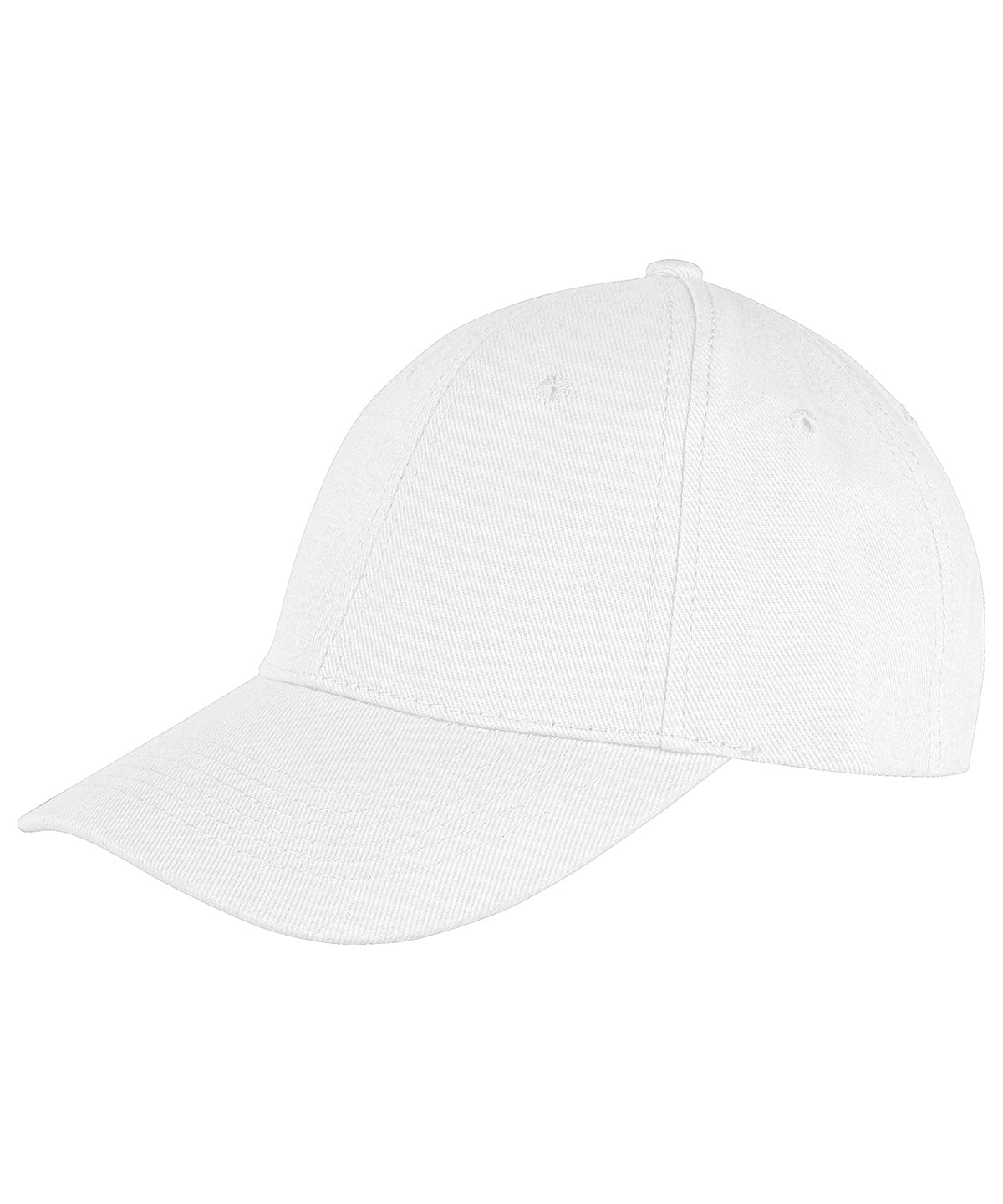 Result Headwear RC81X Memphis 6-panel brushed cotton low profile cap in White