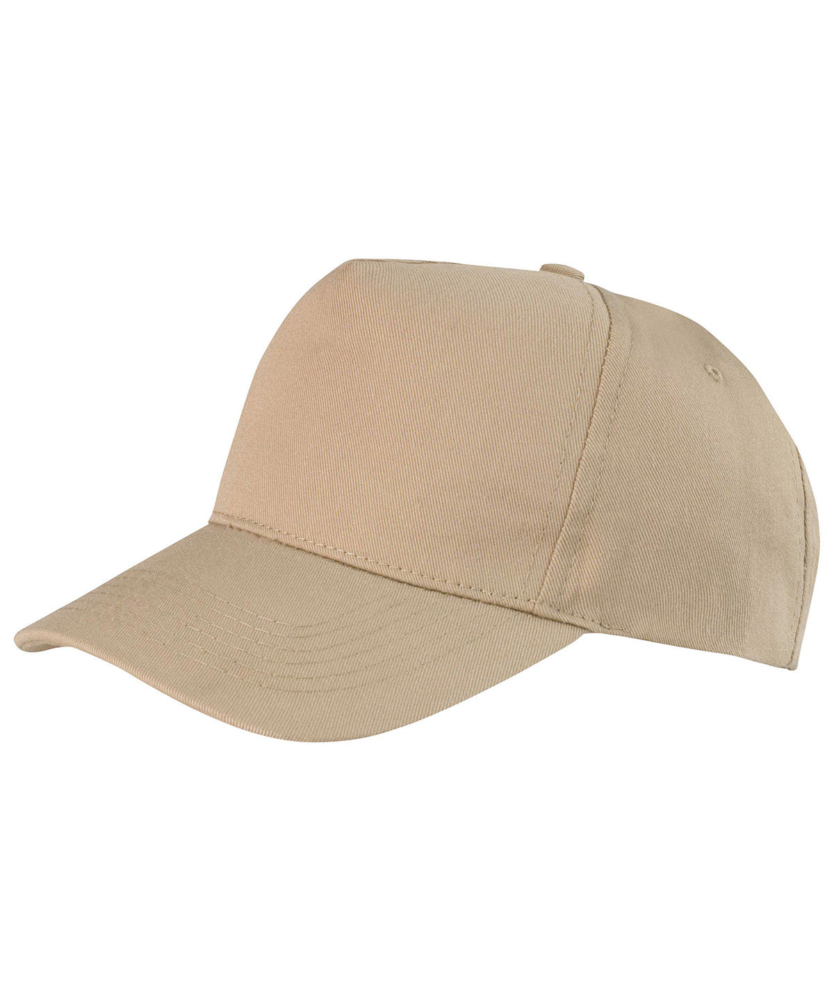 Result Headwear RC84X Boston 5-panel polycotton printer's cap in Khaki