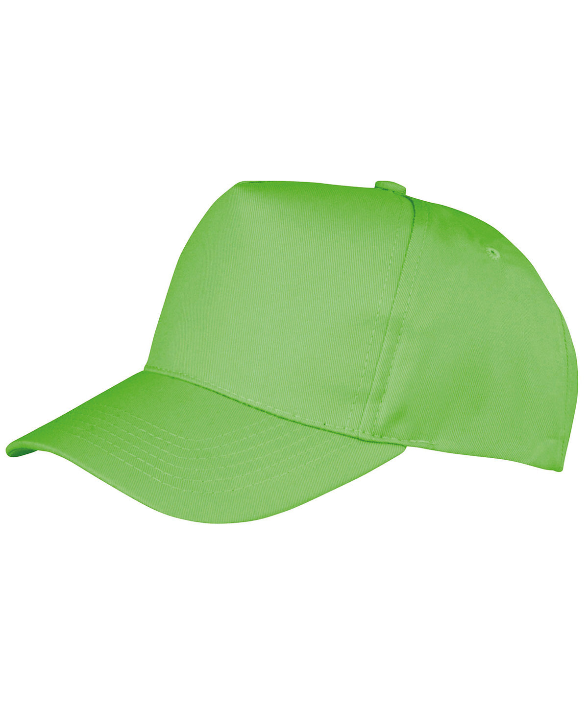 Result Headwear RC84X Boston 5-panel polycotton printer's cap in Lime