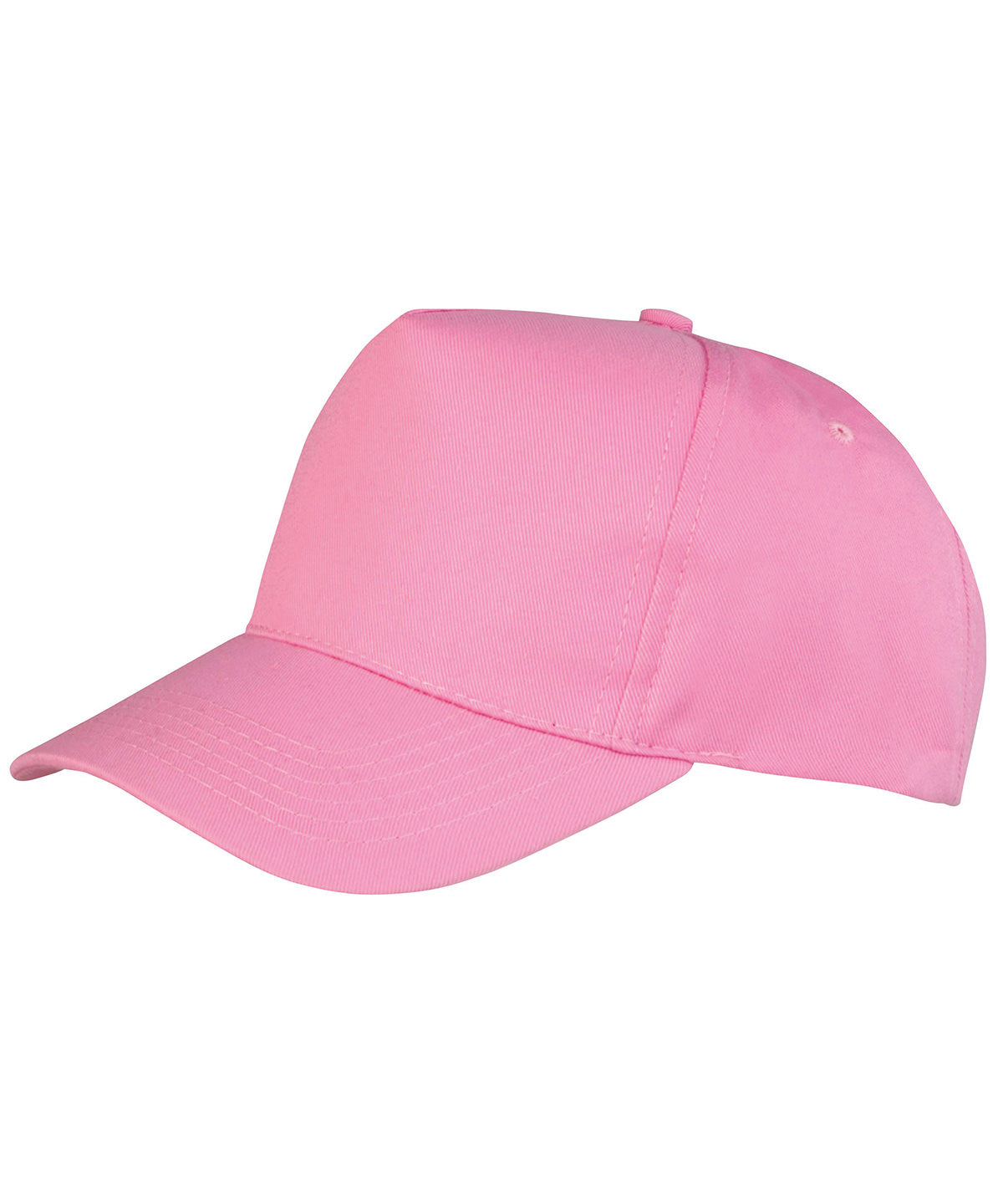 Result Headwear RC84X Boston 5-panel polycotton printer's cap in Pink