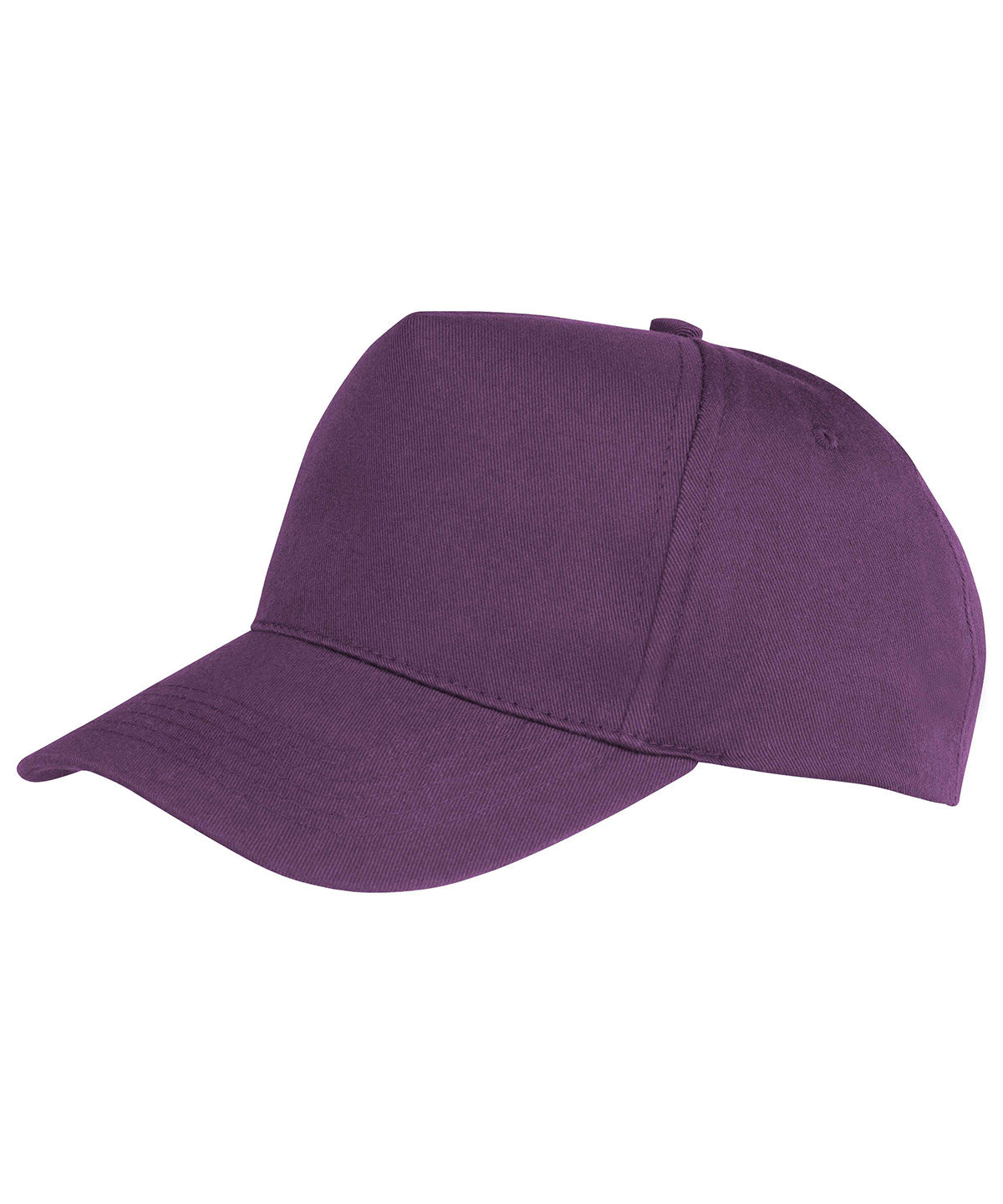 Result Headwear RC84X Boston 5-panel polycotton printer's cap in Purple