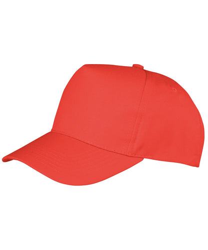 Result Headwear RC84X Boston 5-panel polycotton printer's cap in Red