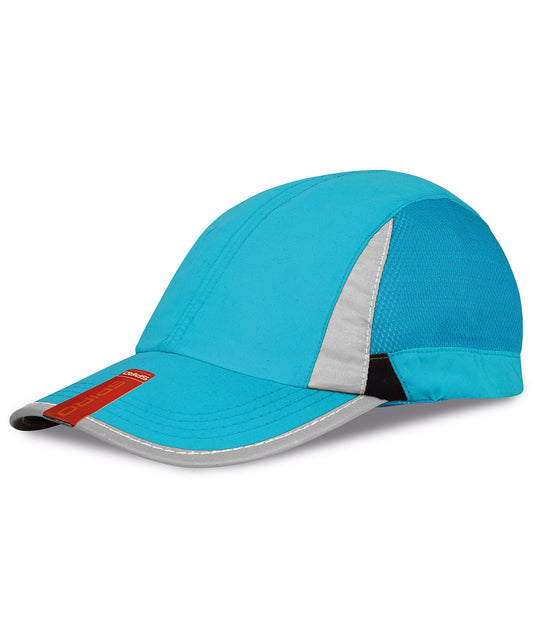 Result Headwear RC86X Sport cap in Aqua/Black
