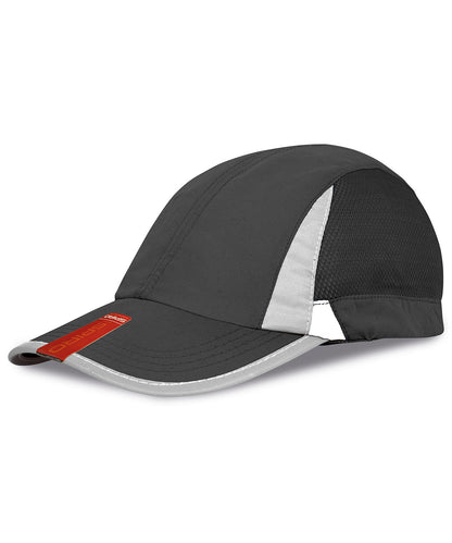 Result Headwear RC86X Sport cap in Black/White