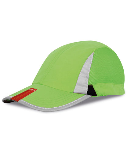 Result Headwear RC86X Sport cap in Lime/Black