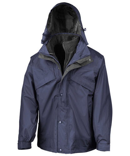 Result RE68A 3-in-1 zip and clip jacket in Navy/Black*
