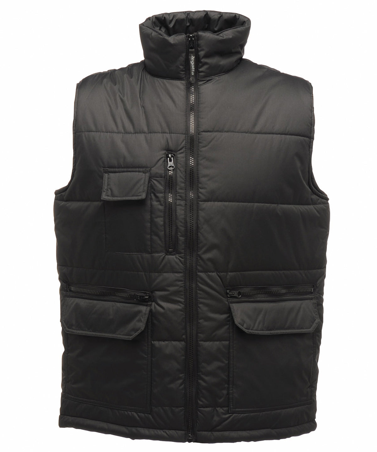 Regatta Professional RG074 Steller multi-zip bodywarmer in Black