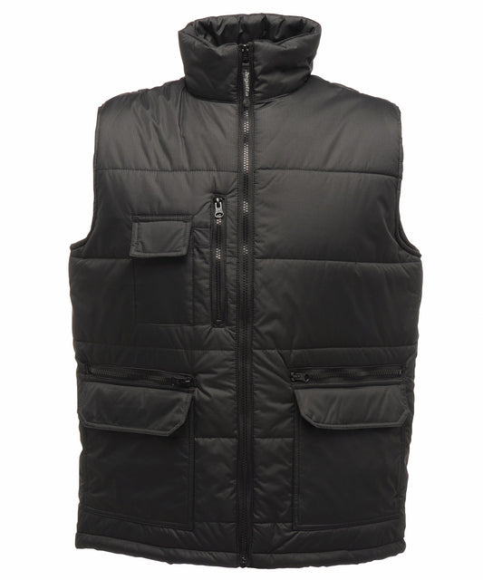 Regatta Professional RG074 Steller multi-zip bodywarmer in Black
