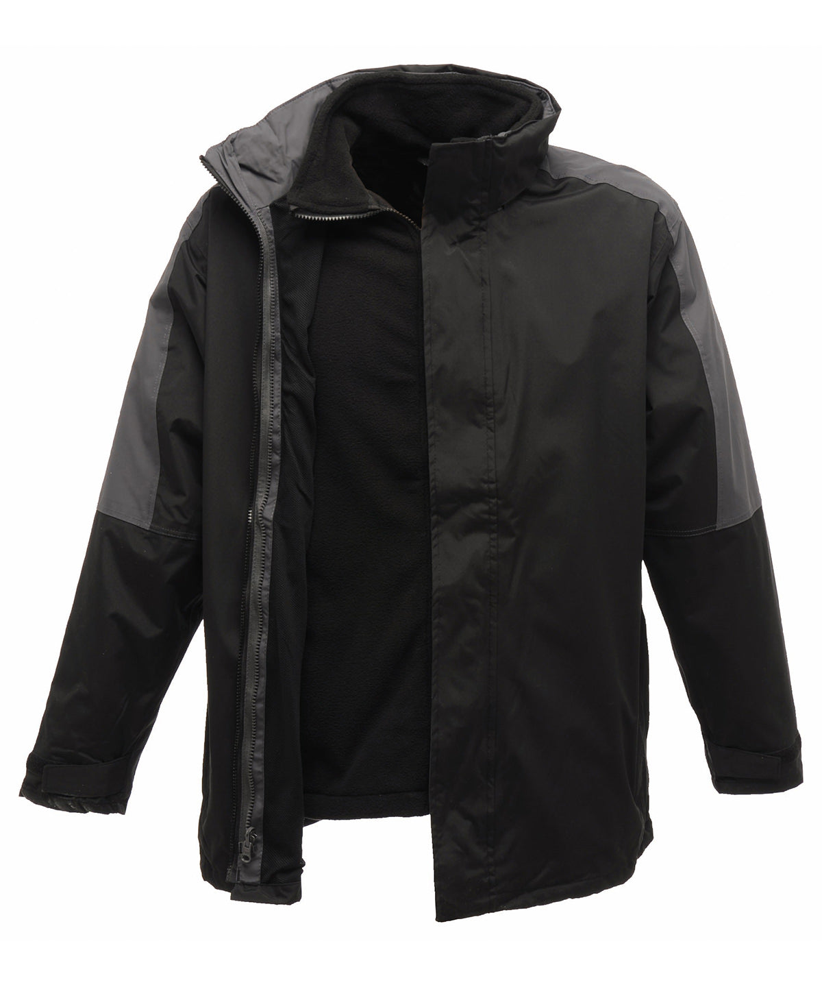 Regatta Professional RG085 Defender III 3-in-1 jacket in Black/Seal Grey