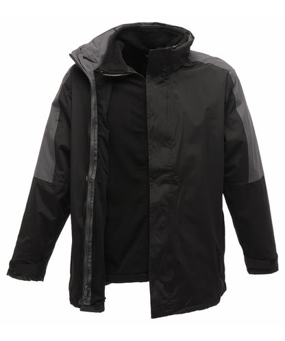 Regatta Professional RG085 Defender III 3-in-1 jacket in Black/Seal Grey