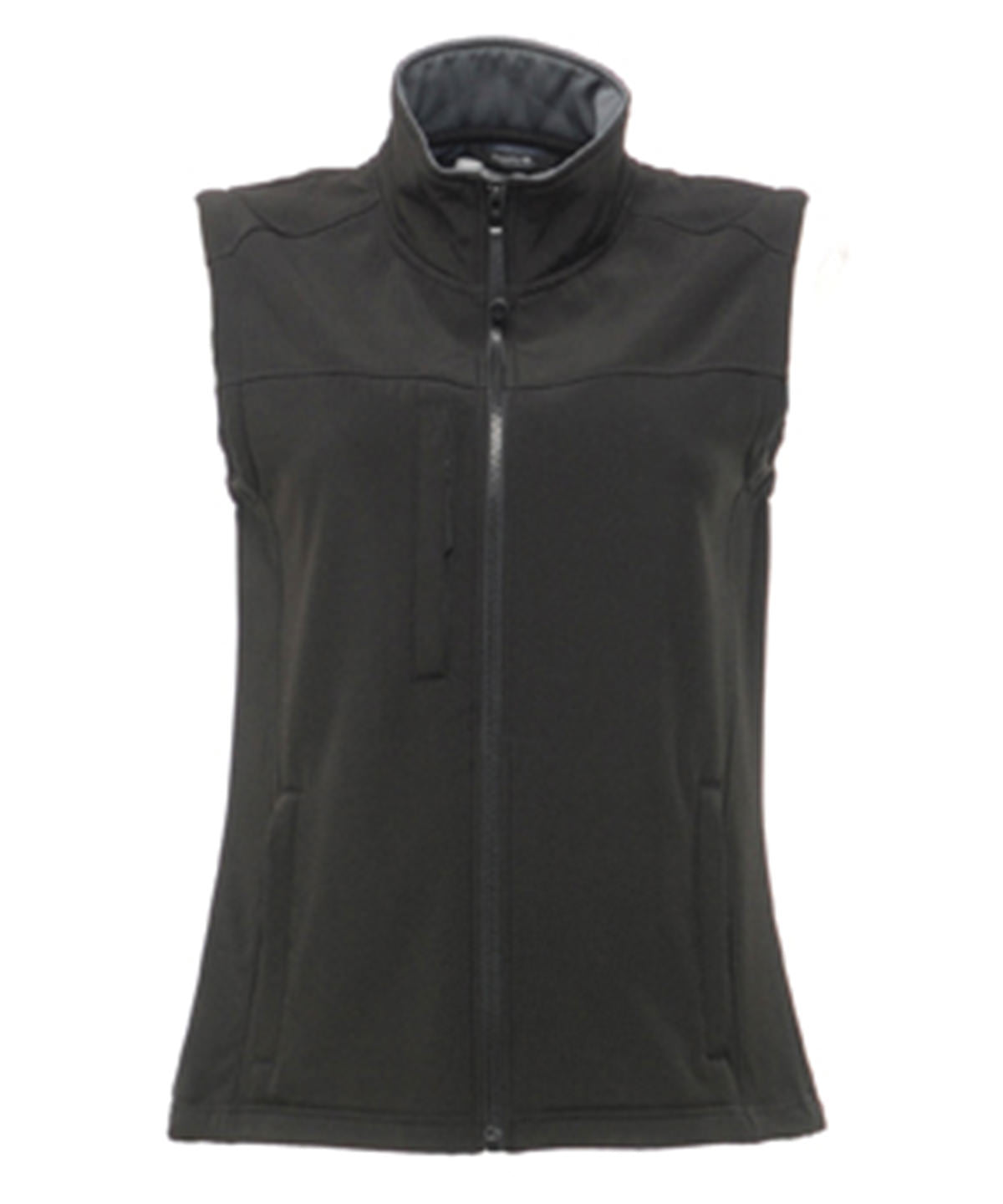 Regatta Professional RG155 Women's Flux softshell bodywarmer in All Black