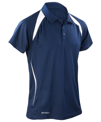 Spiro S177M Spiro team spirit polo in Navy/White