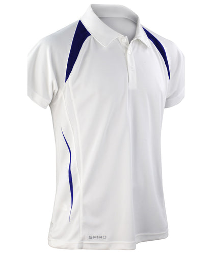 Spiro S177M Spiro team spirit polo in White/Navy