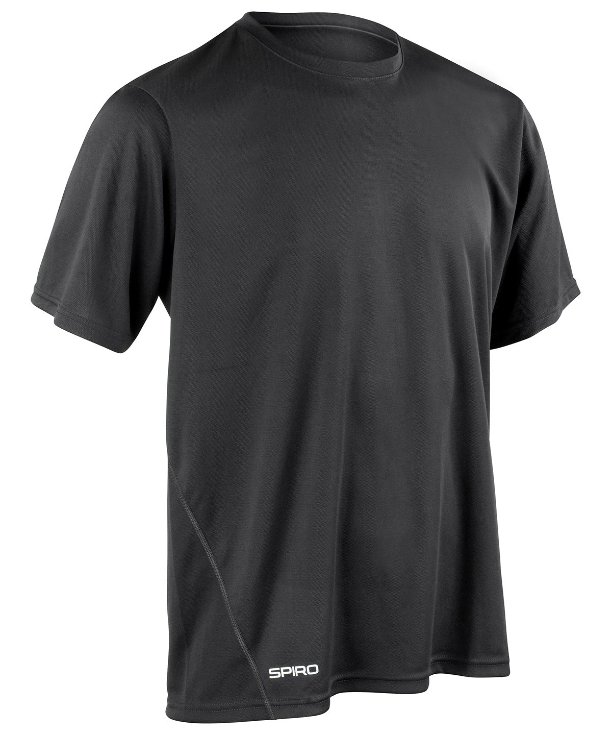Spiro S253M Spiro quick-dry short sleeve t-shirt in Black