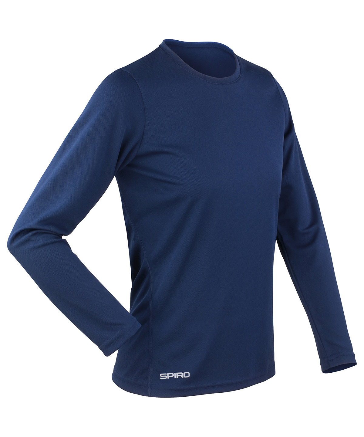 Spiro S254F Women's Spiro quick-dry long sleeve t-shirt in Navy