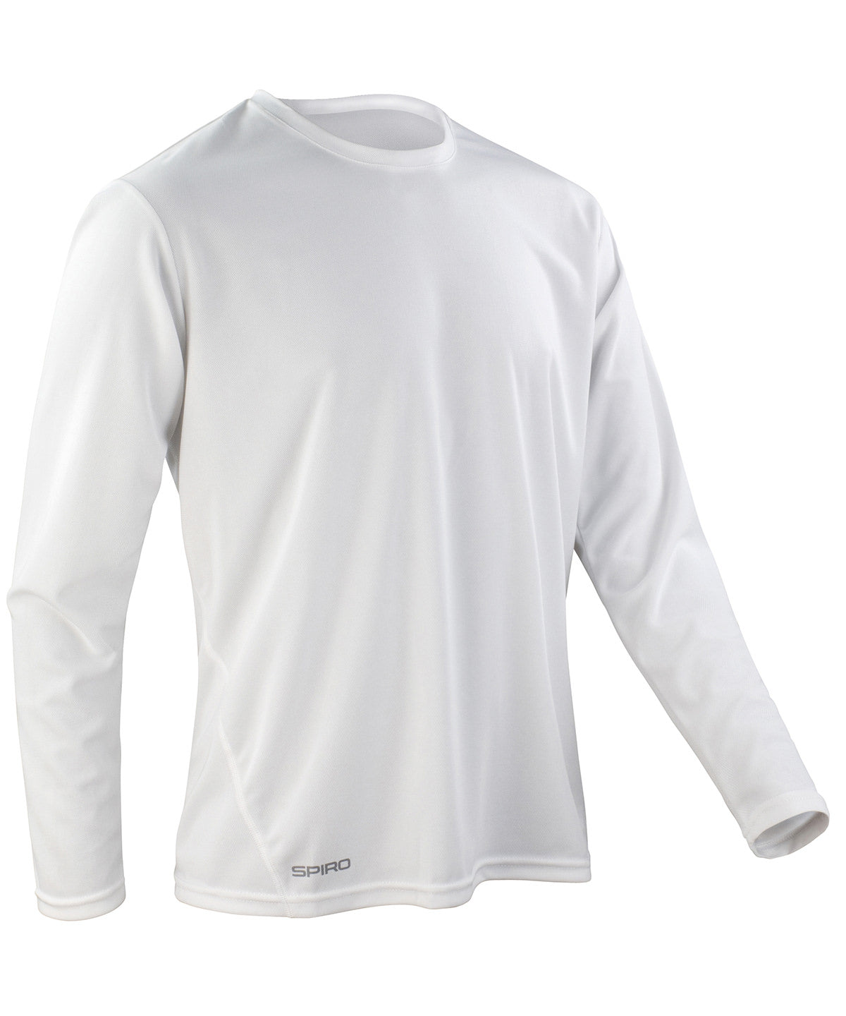 Spiro S254M Spiro quick-dry long sleeve t-shirt in White