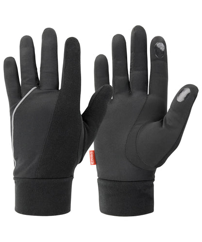 Spiro S267X Elite running gloves in Black