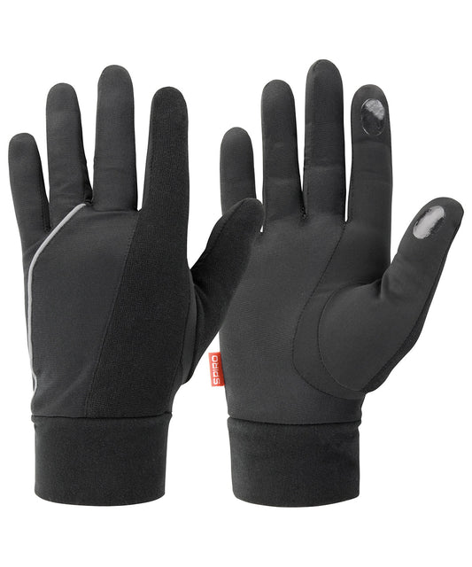 Spiro S267X Elite running gloves in Black