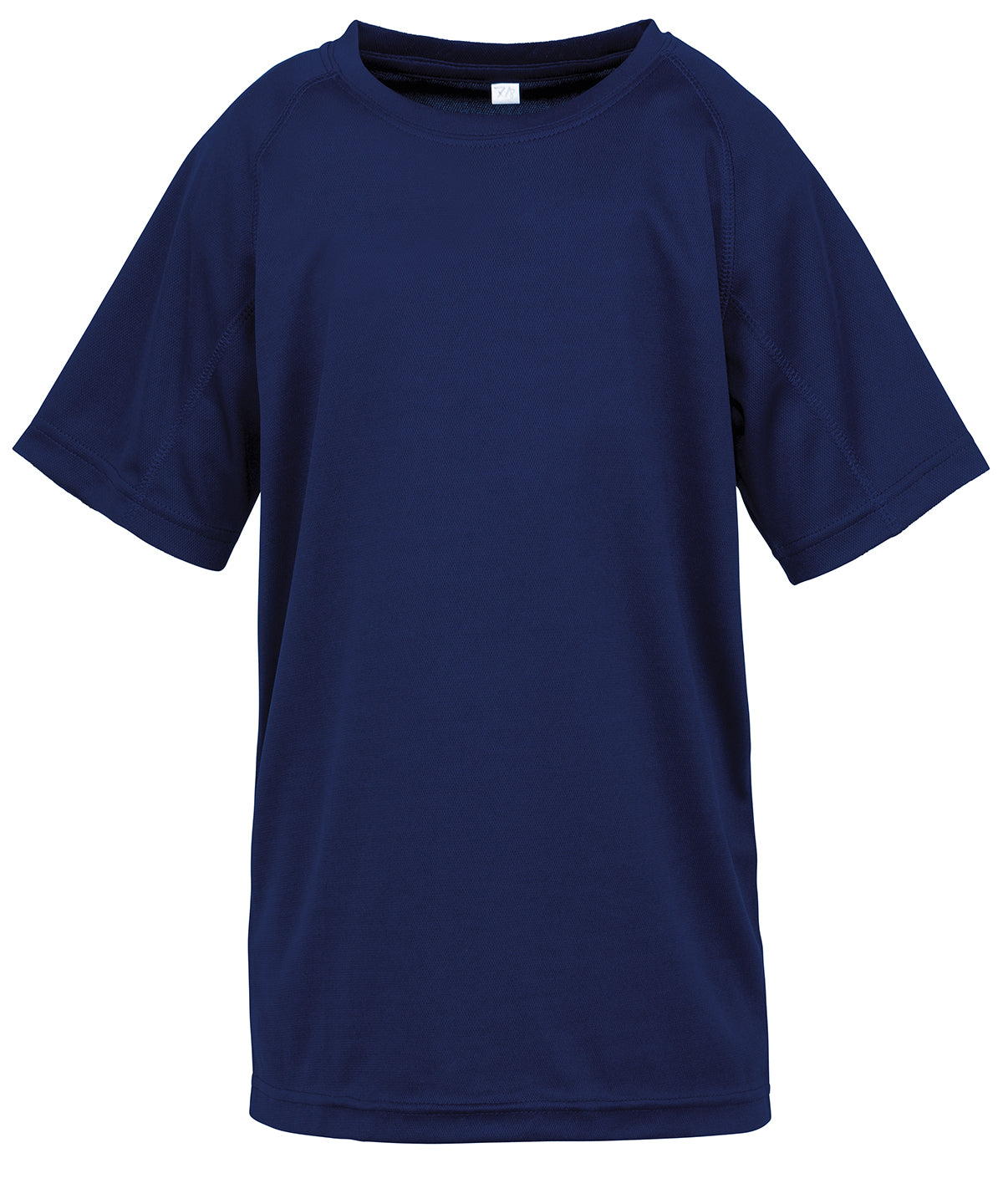 Spiro S287J Junior performance aircool tee in Navy