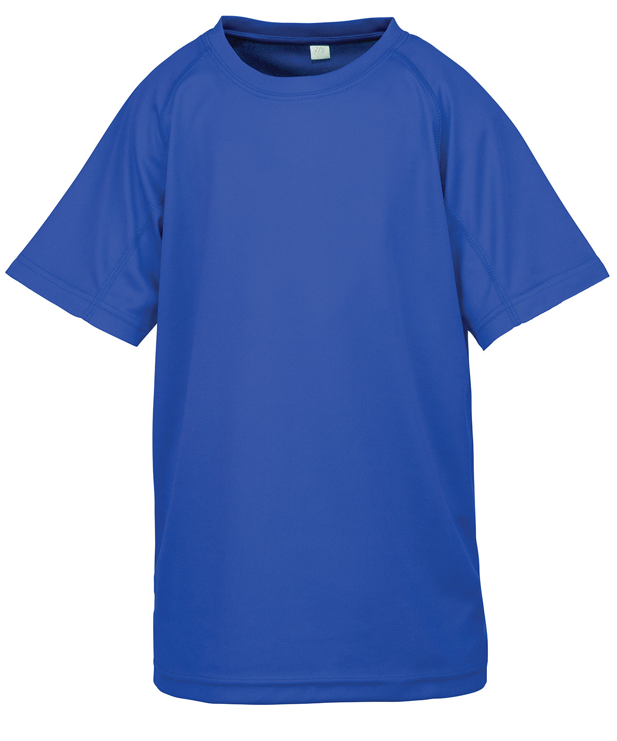 Spiro S287J Junior performance aircool tee in Royal Blue