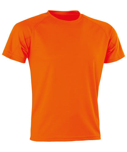 Spiro S287X Performance Aircool tee in Flo Orange
