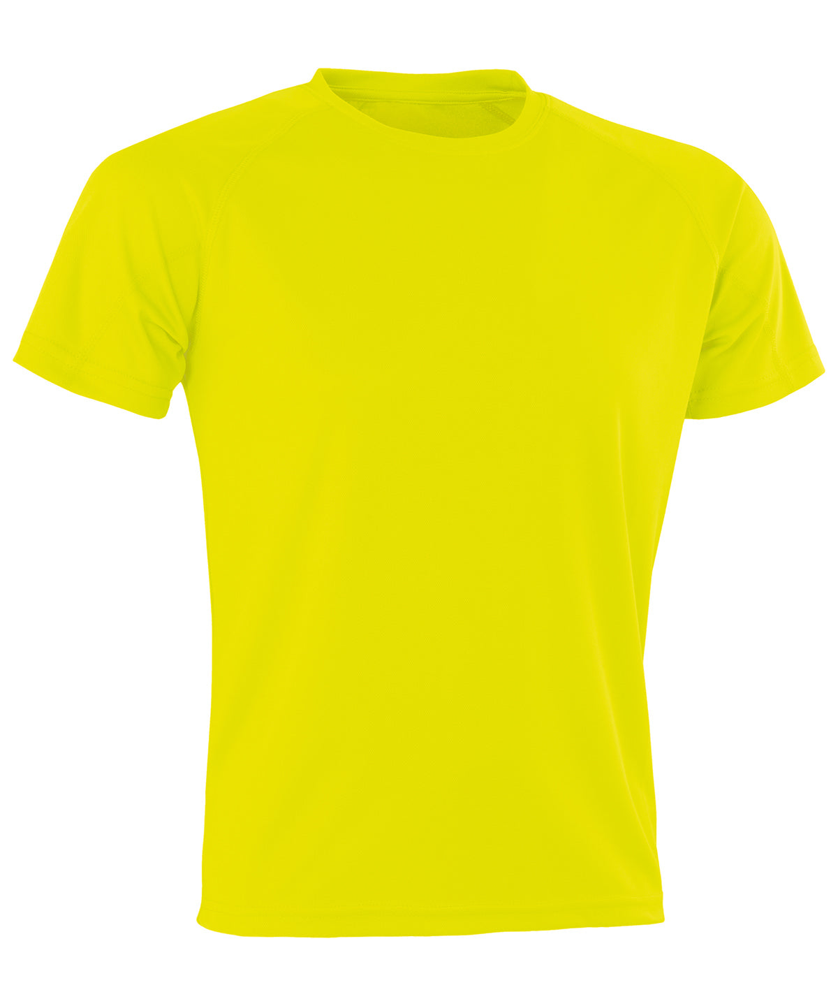Spiro S287X Performance Aircool tee in Flo Yellow