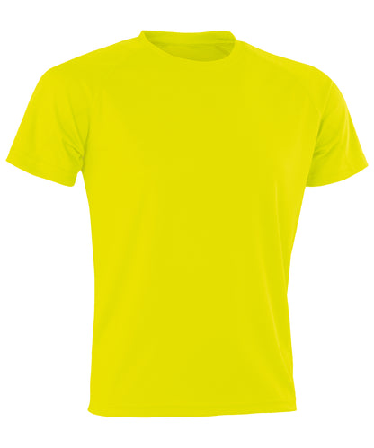 Spiro S287X Performance Aircool tee in Flo Yellow