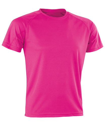 Spiro S287X Performance Aircool tee in Super Pink